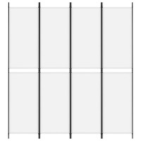 Vidaxl 4-Panel Room Divider White 78.7X86.6 Fabric