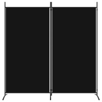 Vidaxl 2-Panel Room Divider Black 68.9X70.9 Fabric