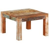 Vidaxl Coffee Table 21.7X21.7X13.8 Solid Wood Reclaimed