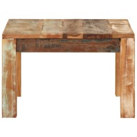 Vidaxl Coffee Table 21.7X21.7X13.8 Solid Wood Reclaimed