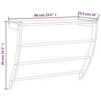 vidaXL Towel Rack 23.6