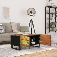 Vidaxl Coffee Table 31.5X19.7X15.7 Solid Wood Reclaimed&Engineered Wood