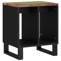 Vidaxl Side Table 15.7X12.2X18.1 Solid Wood Reclaimed&Engineered Wood