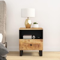 Vidaxl Bedside Cabinets 2 Pcs Solid Wood Mango&Engineered Wood