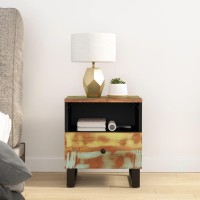 Vidaxl Bedside Cabinets 2 Pcs Solid Wood Reclaimed&Engineered Wood