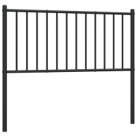 vidaXL Metal Headboard Black 39.4