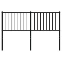 Vidaxl Metal Headboard Black 53.1