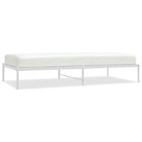 Vidaxl Metal Bed Frame White 39.4X78.7