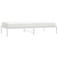 Vidaxl Metal Bed Frame White 39.4X78.7