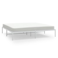 Vidaxl Metal Bed Frame White 72X83.9