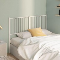 vidaXL Metal Headboard White 53.1