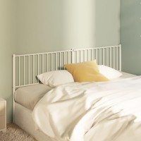 vidaXL Metal Headboard White 76