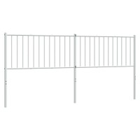 vidaXL Metal Headboard White 76