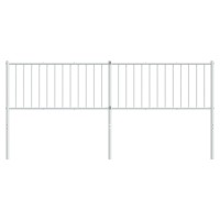 vidaXL Metal Headboard White 76