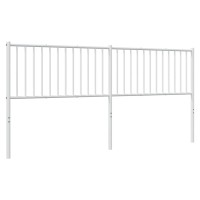 vidaXL Metal Headboard White 76