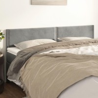 vidaXL Headboards 2 pcs Light Gray 39.4