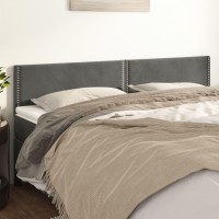 vidaXL Headboards 2 pcs Dark Gray 39.4