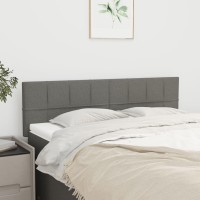 vidaXL Headboards 2 pcs Dark Gray 28.3