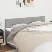 vidaXL Headboards 2 pcs Light Gray 39.4