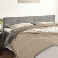 vidaXL Headboards 2 pcs Light Gray 39.4