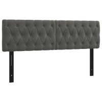 vidaXL Headboards 2 pcs Dark Gray 28.3