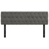 vidaXL Headboards 2 pcs Dark Gray 28.3