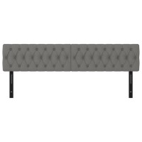 vidaXL Headboards 2 pcs Dark Gray 39.4