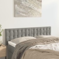 vidaXL Headboards 2 pcs Light Gray 28.3