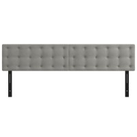 vidaXL Headboards 2 pcs Light Gray 31.5