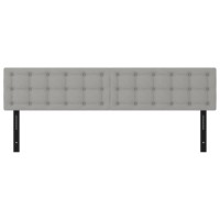 vidaXL Headboards 2 pcs Light Gray 39.4