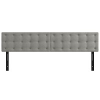 vidaXL Headboards 2 pcs Light Gray 39.4