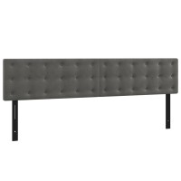 vidaXL Headboards 2 pcs Dark Gray 39.4