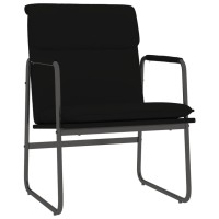 Vidaxl Lounge Chair Black 21.7X25.2X31.5 Faux Leather