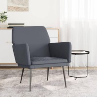 Vidaxl Armchair Dark Gray 24.4X31.1X31.1 Velvet