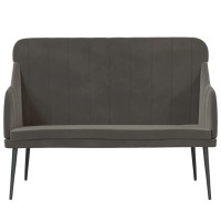 Vidaxl Bench Dark Gray 43.3X29.9X31.5 Velvet