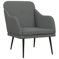 Vidaxl Armchair Dark Gray 24.8X29.9X31.5 Fabric