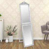 vidaXL Free-Standing Mirror Silver 17.7