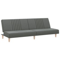 vidaXL Sofa Bed Dark Gray Fabric