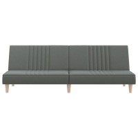 vidaXL Sofa Bed Dark Gray Fabric