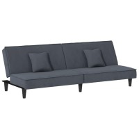 Vidaxl Sofa Bed Dark Gray Velvet