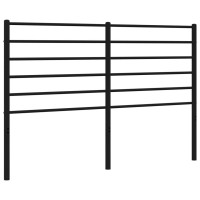 vidaXL Metal Headboard Black 53.1