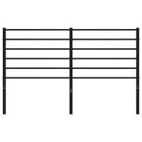 vidaXL Metal Headboard Black 53.1