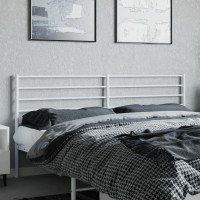 vidaXL Metal Headboard White 76