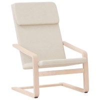 Vidaxl Relaxing Chair Cream Fabric