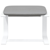 vidaXL Footstool Light Gray 20.1