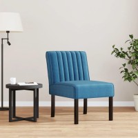 Vidaxl Slipper Chair Blue Velvet