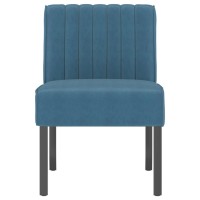 Vidaxl Slipper Chair Blue Velvet