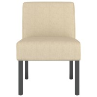 Vidaxl Slipper Chair Cream Fabric