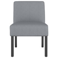 Vidaxl Slipper Chair Light Gray Fabric