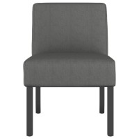 Vidaxl Slipper Chair Dark Gray Fabric